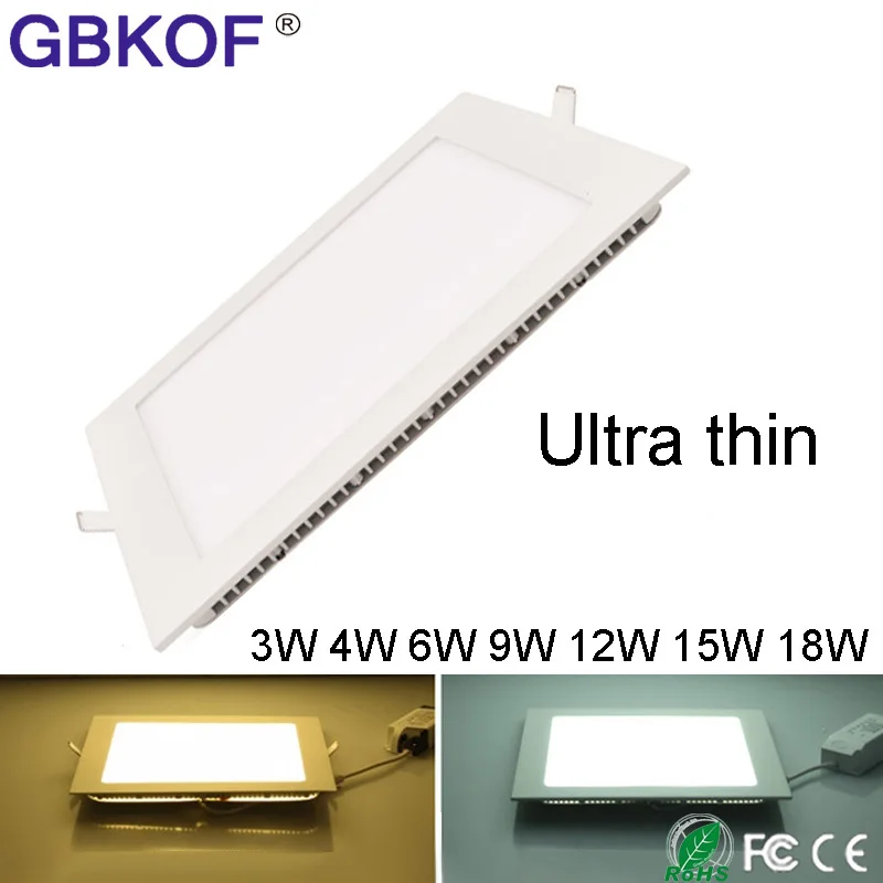 20 шт. светодиодный панельный светильник 3 Вт 4 6 9 12 15 18 SMD2835 СВЕТОДИОДНЫЙ