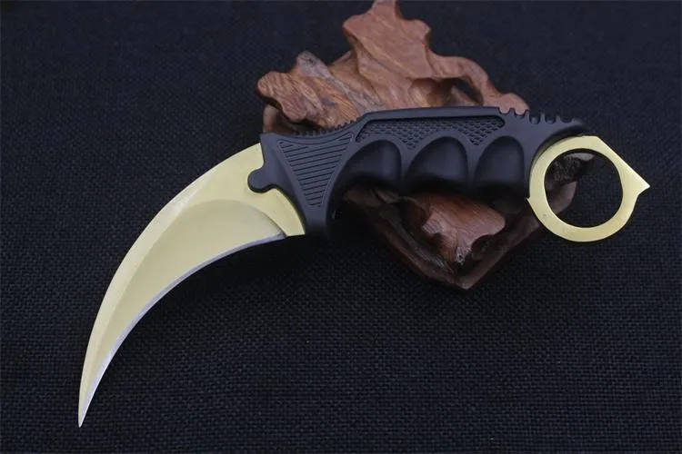 CS Cold CSGO karambit нож Тактический охотничий нож Открытый походный Карманный стальной фиксированный нож ножи для выживания спасательные инструменты edc