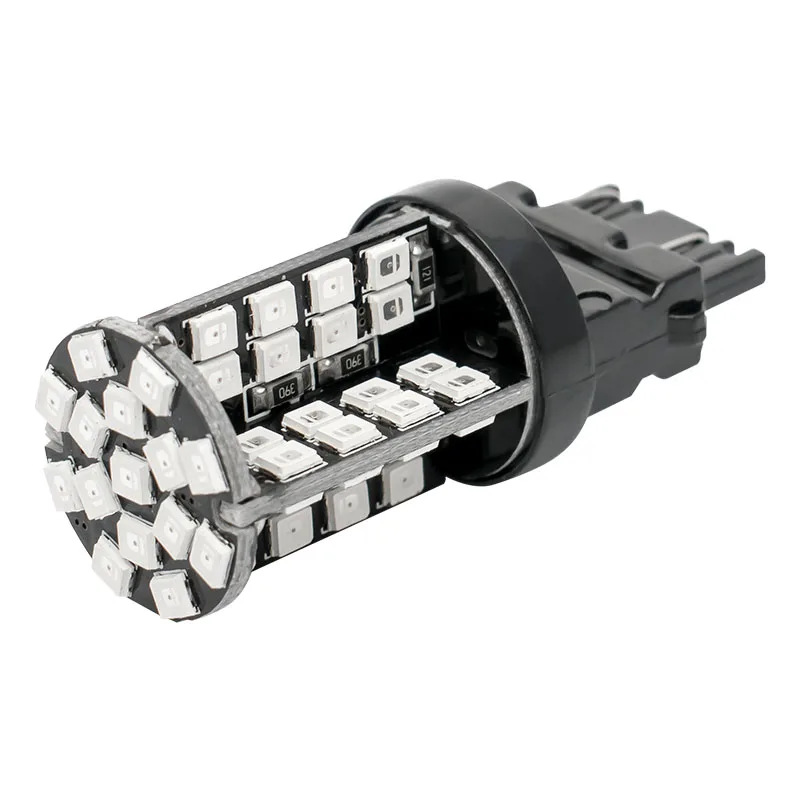 2 шт. светодио дный 3156 3157 LED высокой мощности 79 SMD 2835 LED Янтарный Желтый сигнал поворота белый P27W T25 автомобильные лампы красный P27/Вт 7 Вт Автомобильный источник света лампы