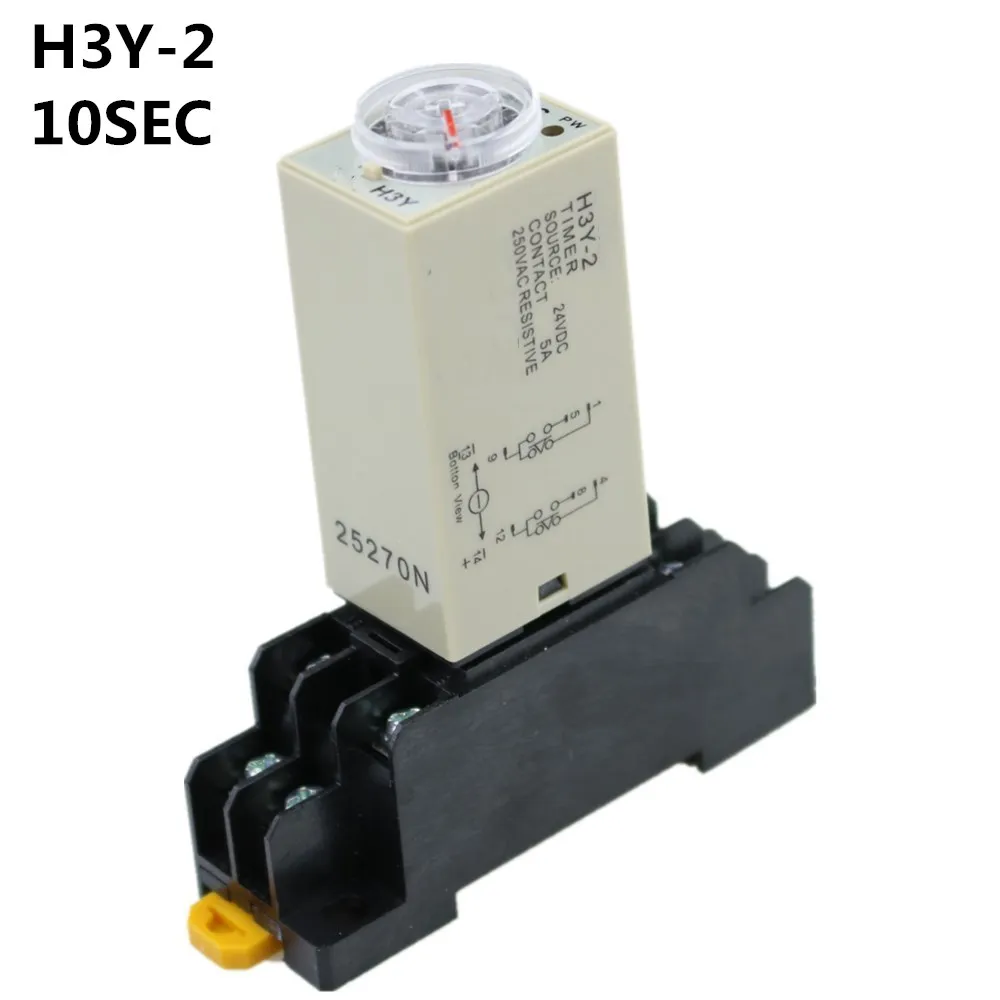 

1 комплект H3Y-2 36V небольшого Реле времени 0-10S ST6P печатная плата, электронное реле мощности на Временная задержка