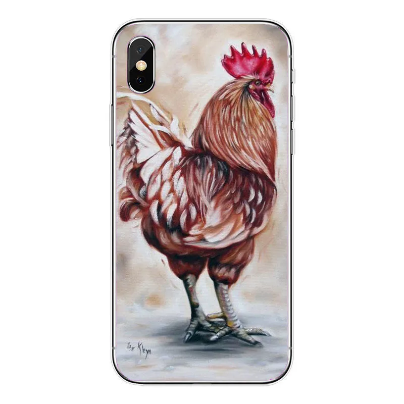 Смарт-курицы из мультика Мягкий ТПУ силиконовый чехол для iphone 6 S 8 Plus X 10 4S 5C XS Max 5s SE