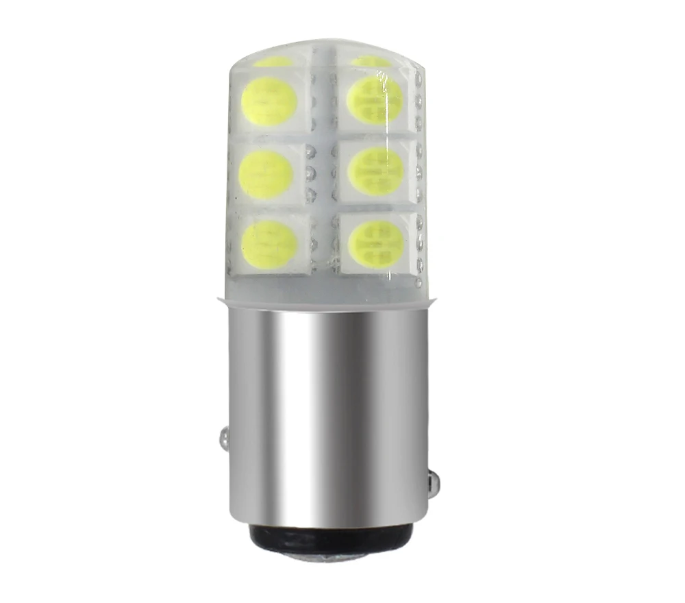 1X1157 1156 BAY15D P21/5 W 2W 2835 5050 SMD 12 Светодиодный светильник для автомобиля, белый, красный, желтый, сигнальный светильник, угловая силиконовая лампа для автомобиля Ba15s