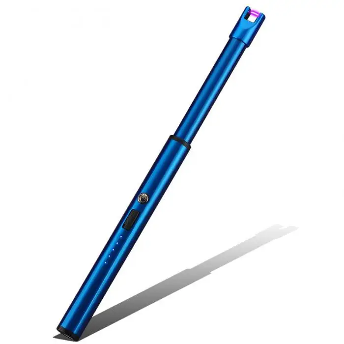 USB перезаряжаемая дуговая Зажигалка для свечей с двойным защитным замком индикатор заряда для Кэмп BBQs плита TN88