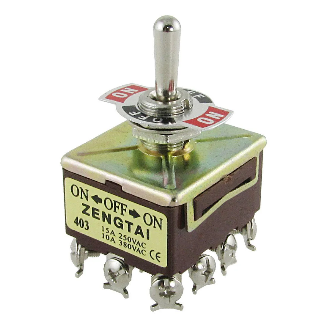 Промо акция! ZENGTAI 10A/380VAC 15A/250VAC 3 положения 4PDT ВКЛ./ВЫКЛ./вкл. 12 Pin тумблер|position switch| |