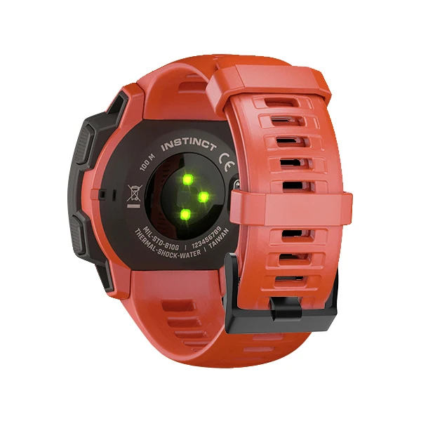 Flame red JKER 22 мм силиконовый ремешок быстросъемный сменный ремешок для часов Garmin Instinct Watch Wirstband - Цвет: Flame red