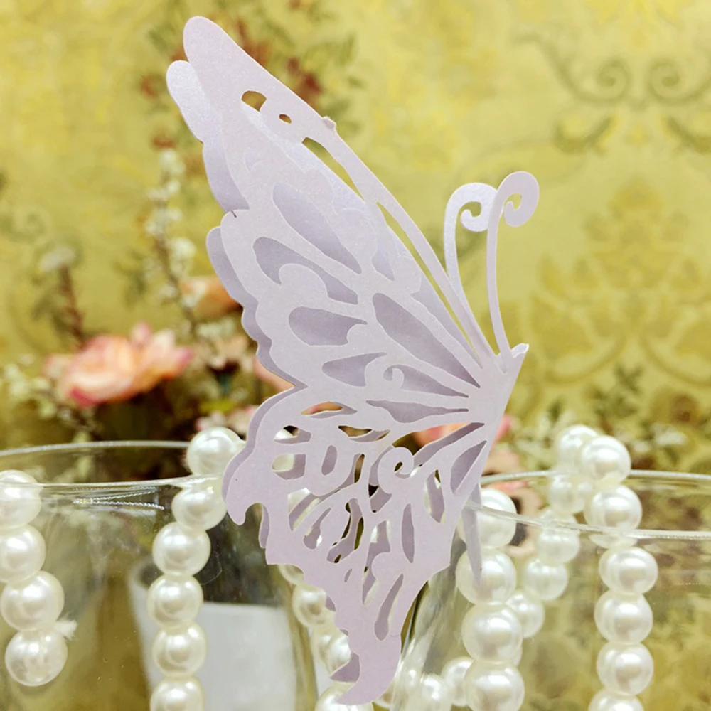 Light Purple Лазерная резка Любовь стол место карты свадебные вечерние Меню Карты Свадебные сувениры вечерние украшения diy гостевое место карты 50 шт./лот - Цвет: Light Purple