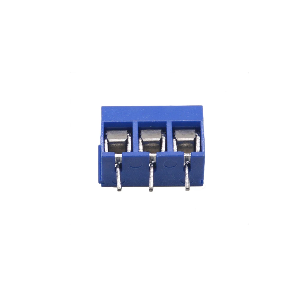 3P Blue 5/10 шт./партия KF301-5.0-2P KF301-3P KF301-4P шаг 5,0 мм прямой контакт Американская классификация проводов 2р 3P 4P винт клеммный блок печатных плат разъем - Цвет: 3P Blue
