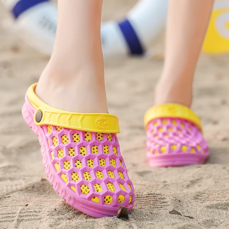 Оригинальные Классические туфли-сабо для сада женские быстросохнущие летние