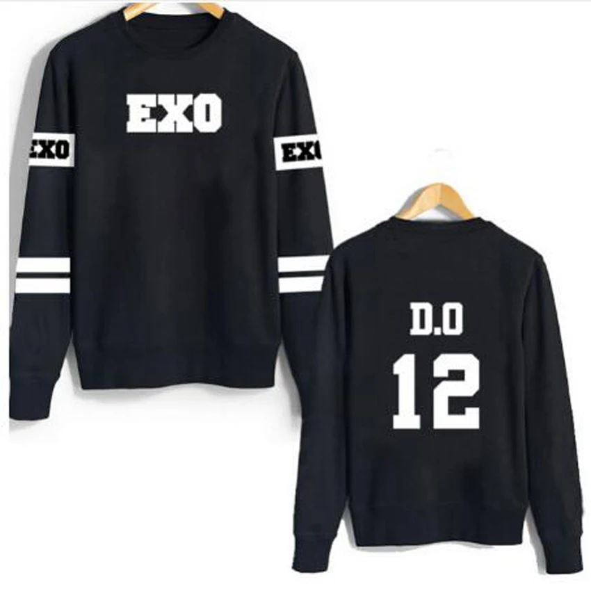 Большой Размеры XXS-4XL K поп экзо альбом KAI SEHUN CHANYEOL XIUMIN более Размеры d толстовки для Для мужчин Для женщин Harajuku толстовка уличная