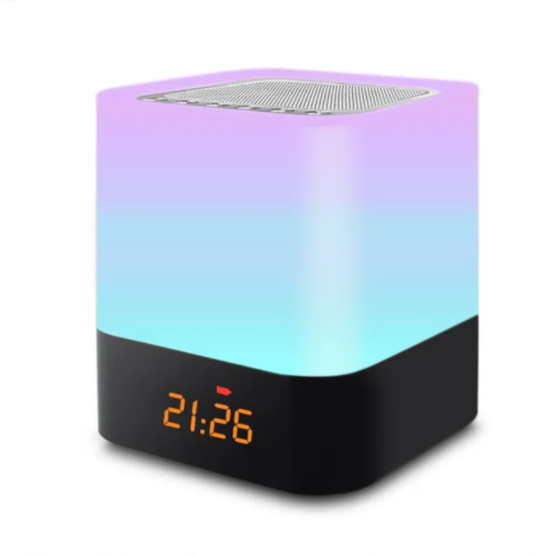 Ночник с Bluetooth динамиком перезаряжаемая настольная лампа RGB светильник ильник