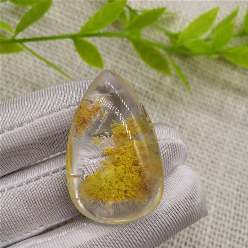

Natural Clear Quartz Beautiful Yellow Phantom Crystal Specimens Reiki Crystal Stones garden Crystal Ore Stone