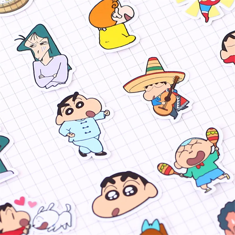 38 шт. милые аниме детские повседневные бумажные наклейки s домашнее творчество и скрапбукинг наклейки детские игрушки книга декоративные наклейки DIY канцелярские принадлежности