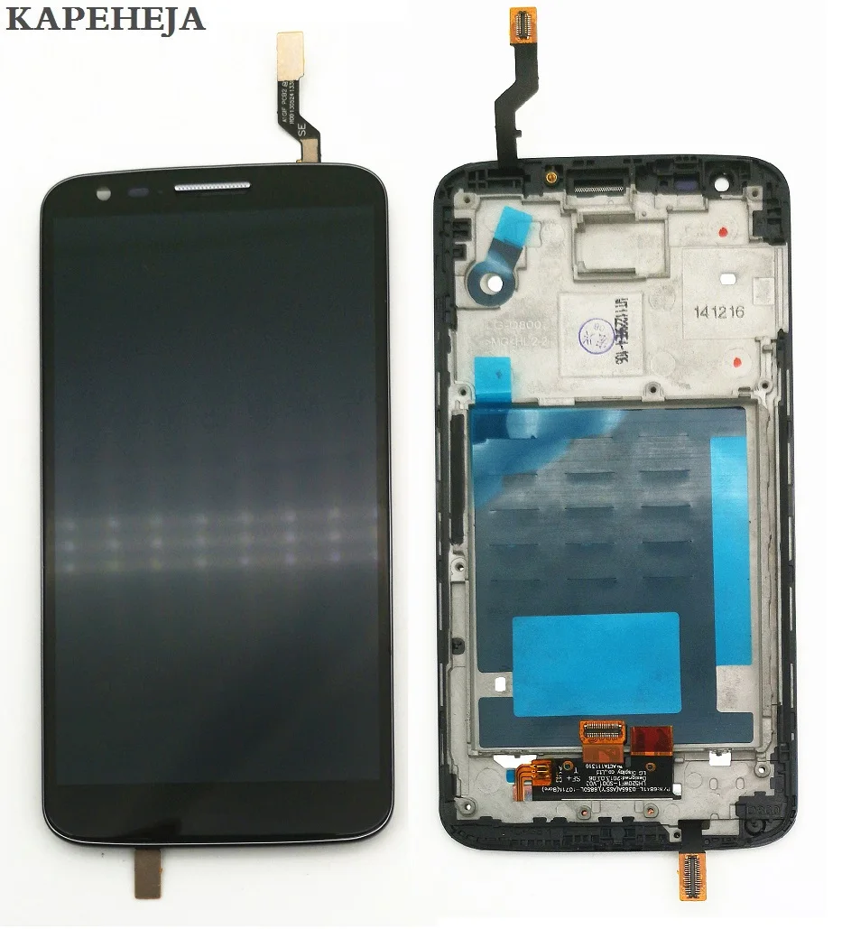 5 2 &quotдля LG G2 D802 ЖК-дисплей кодирующий преобразователь сенсорного экрана в сборе с