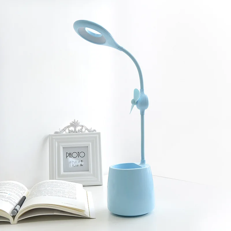 BRIGHTINWD новинка креативная usb лампа с зажимом для зарядки вентиляторами и
