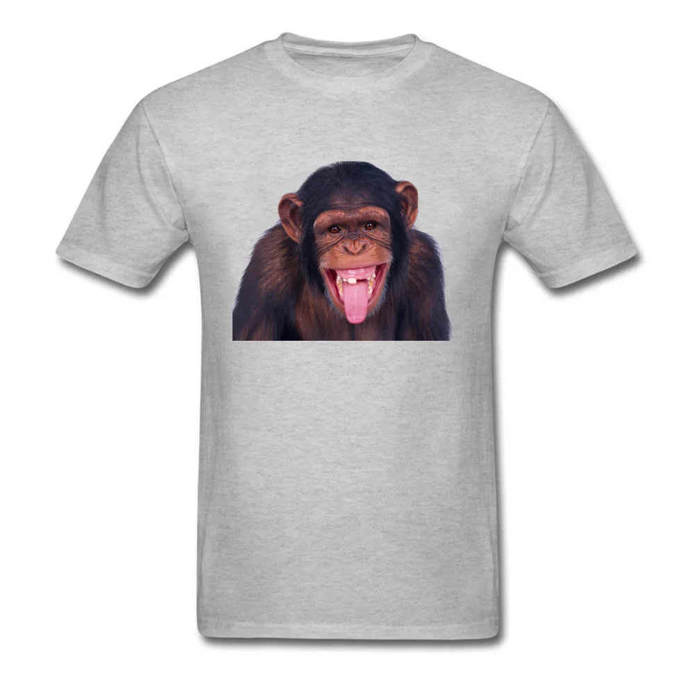 Последние 3D с принтом обезьяны Для мужчин темно синяя футболка Изделие из хлопка