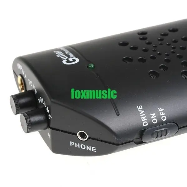 Портативный мини-гитарный усилитель W/Distortion Small Clip Headphone Amp 1 3 W черный | Спорт и