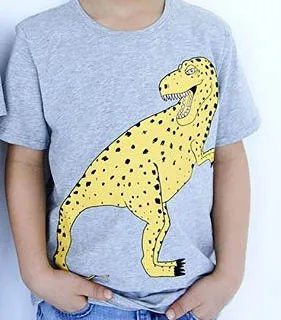 t shirts Детская футболка с динозавром для мальчиков и девочек, топы, футболки, майки, одежда для малышей, весна-лето - Цвет: t shirts