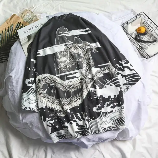 Традиционное японское кимоно yukata для женщин и мужчин, японский короткий халат, свободный кимоно, японский кардиган, кимоно japones haori - Цвет: Color 9