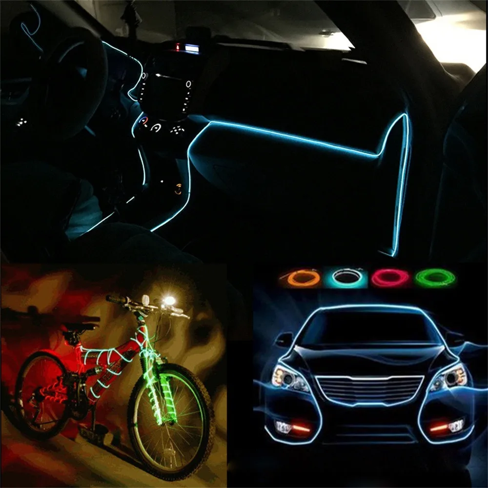 LED холодный свет автомобиля Рождественские украшения огни 12V автоматическая
