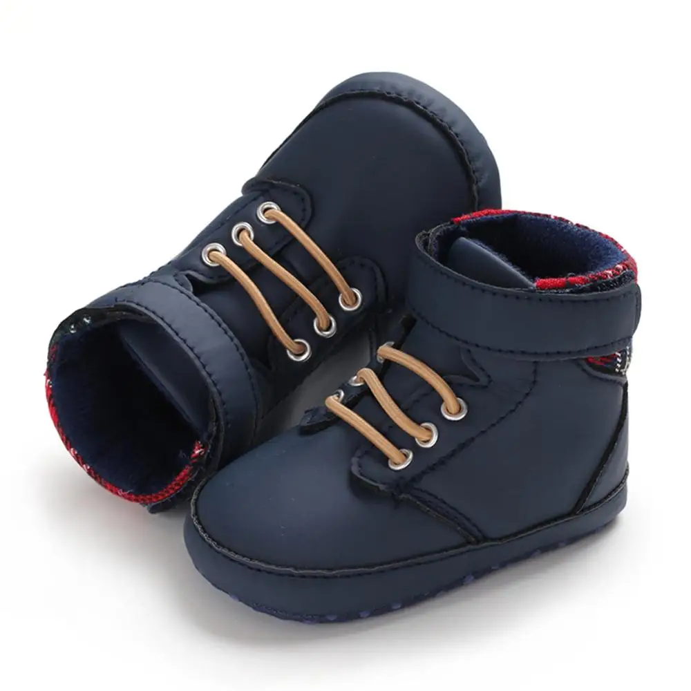 

Autumn Baby Boys Breathable Patchwork Design Anti-Slip Shoes Sneakers Toddler Soft Soled First Walkers 0-18M
