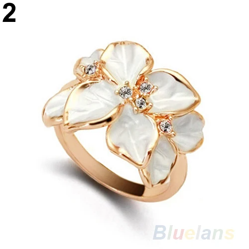 Женское свадебное кольцо в западном стиле из сплава без никеля виде цветка