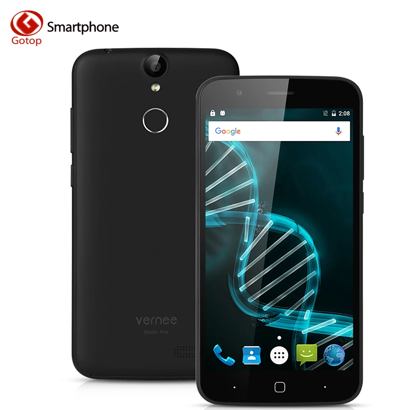 Vernee Thor 5 0 дюймовый HD экран 3 ГБ ОЗУ + 16 Гб ПЗУ Мобильный телефон Смартфон Android 6 MTK6753