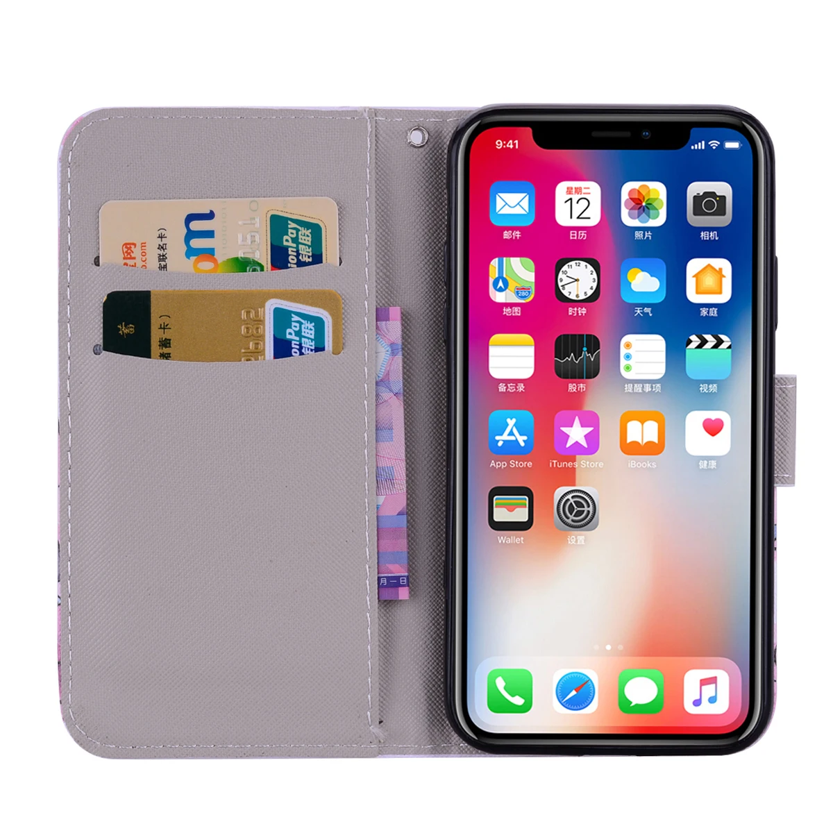 Флип кейс для iPhone 5 5s SE 6 6S чехол телефона 6Pus 6Plus 7 7Pus 8 8Pus чехлы бумажники X XR Xs max