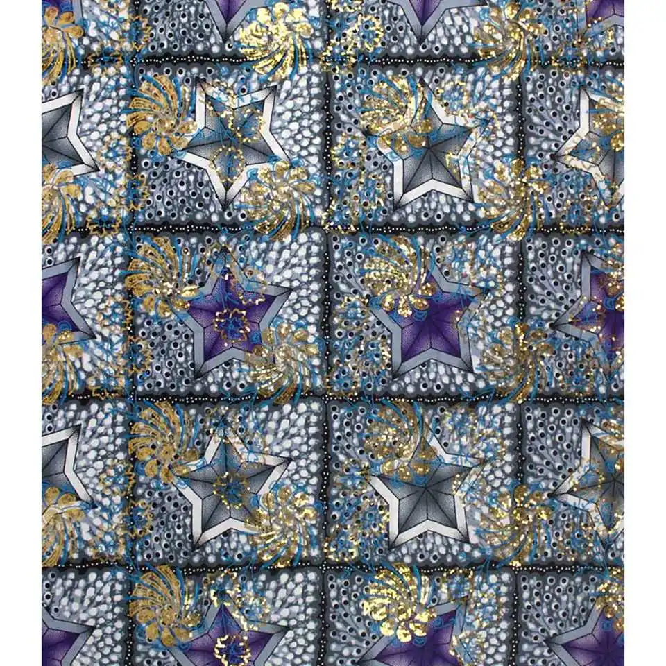 Новейшая африканская ткань 100% хлопок Batiki восковые принты Kitenge/Pagnes/Kikwembe вышитые