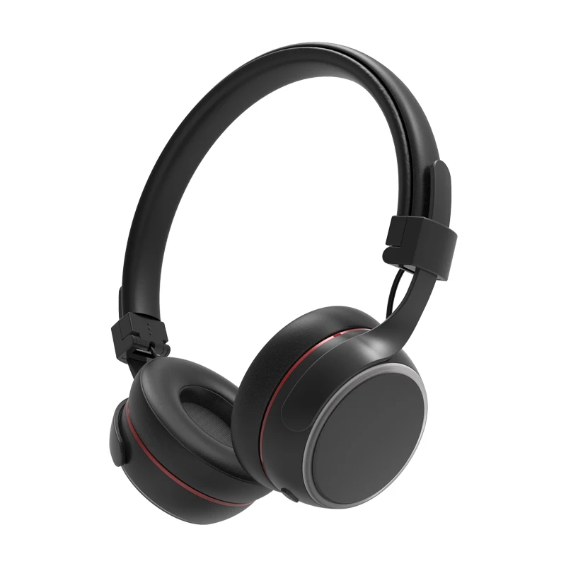 Black Беспроводные наушники Bluetooth 5,0, гарнитура высокого качества, стерео музыкальные наушники с басами и мягкими наушниками для смартфона - Цвет: Black