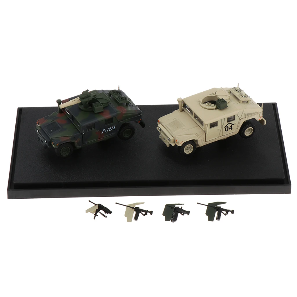 Diecast Military Vehicle Models with Accessories 1/72 Scale Home Office Decoration