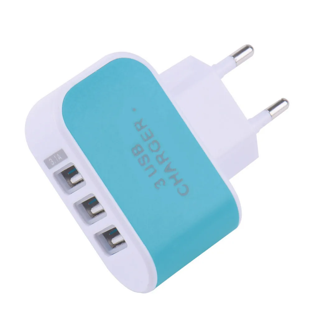 5V 3.1A Универсальный тройной USB порт настенный домашний дорожный AC зарядное устройство адаптер для iPhone 5S 6s 7 для samsung S6 S7 Edge Note7 для huawei
