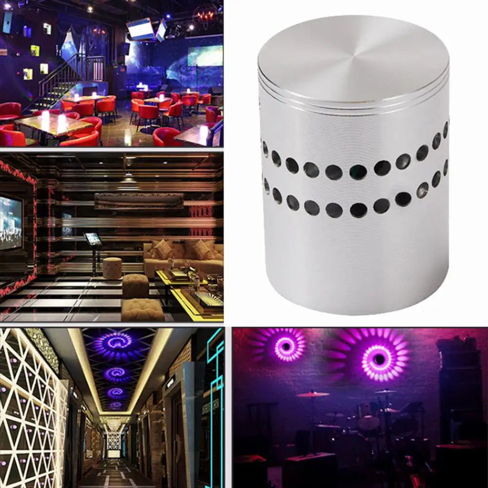 3 Вт RGB пульт дистанционного управления спиральный с отверстиями светодиодный