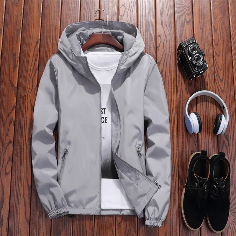 

New 2019 fashion thin jacket women hooded loose fit coat outerwear plus size S - 7XL for spring and summer