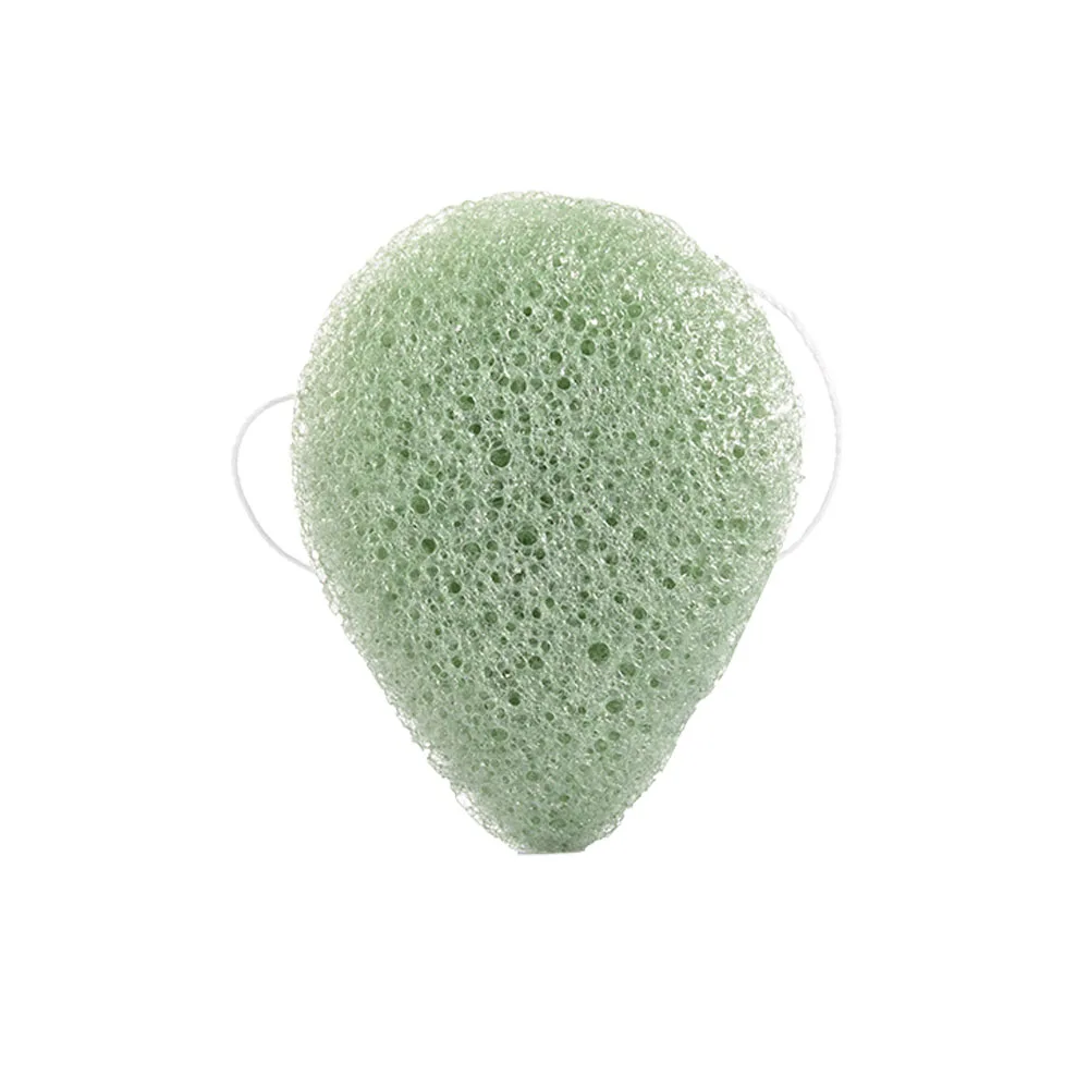 green Fulljion 6 цветов натуральный Konjac спонж для лица очищающая моющая губка для отшелушивания очищающий спонж средство для очищения лица - Цвет: green