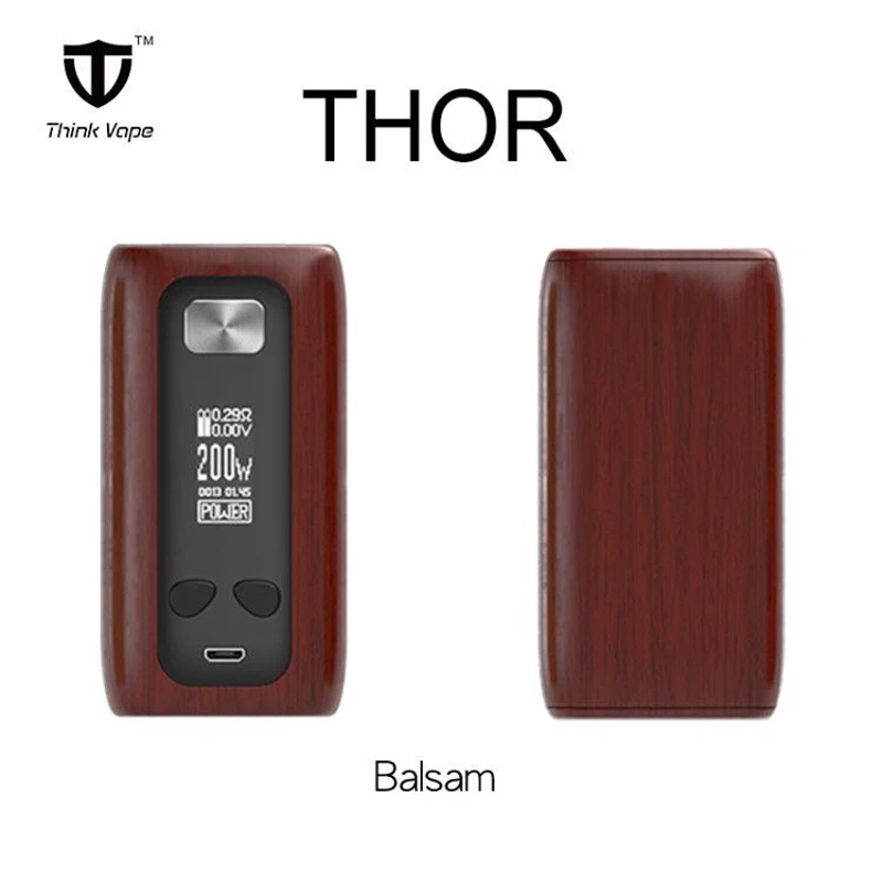 Новый цветной мод ThinkVape Thor 200 Вт блок контроля температуры электронная сигарета