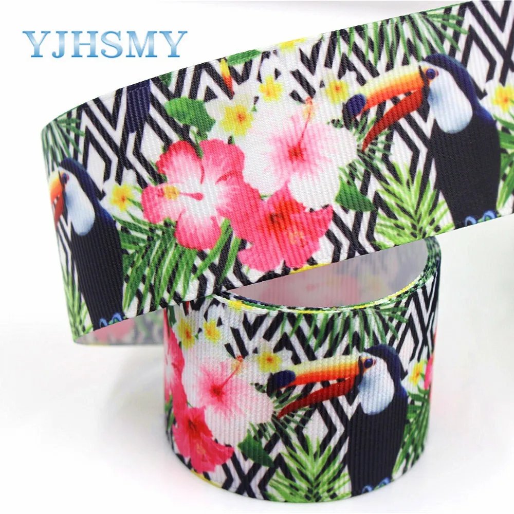 YJHSMY C 18317 33 10 ярдов 38 мм мультфильм печатных grosgrain ленты DIY ручной работы аксессуары