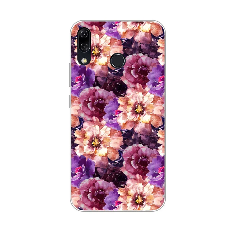 Чехол для Asus Zenfone 5 ZE620KL, силиконовая Мягкая задняя крышка из ТПУ с цветочным рисунком для Asus Zenfone 5Z ZS620KL, чехлы для телефонов