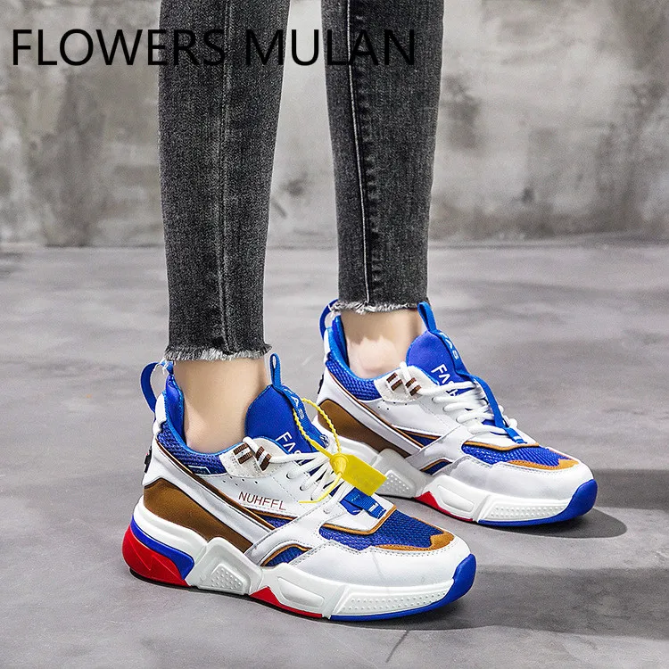 Женская Повседневная обувь из дышащего сетчатого материала модные женские