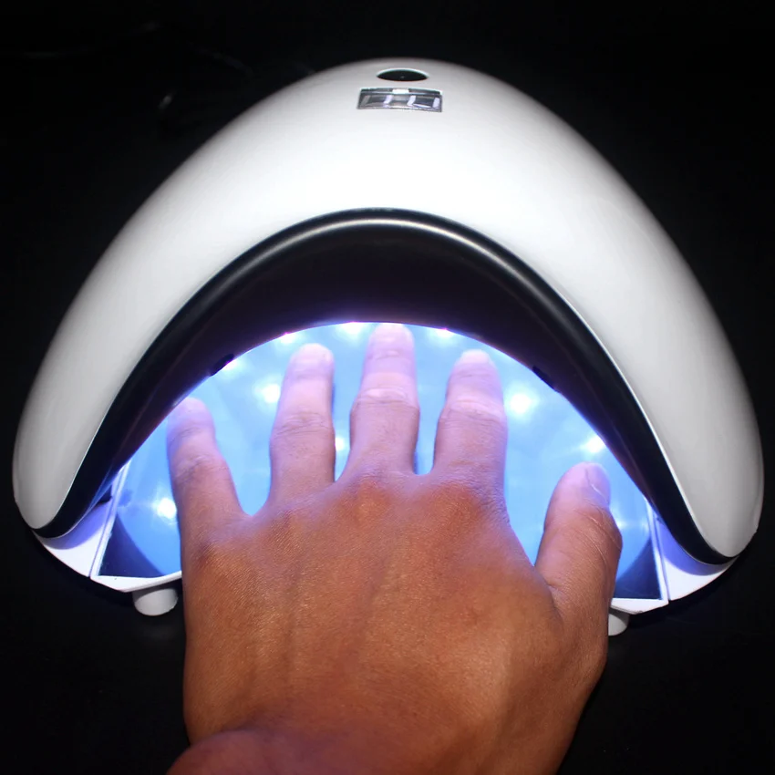 48 Вт Светодиодный УФ лампы для ногтей Сушилка Гель лак машина с нижним ЖК дисплей