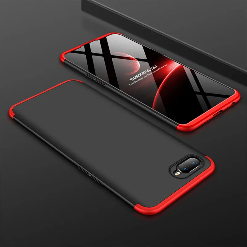 Чехол OPPO RX17 Neo чехол OPPO RX17 Neo 3в1 Матовые чехлы с полной защитой для OPPO RX17 Neo RX 17 Neo CPH1893 чехлы для телефонов - Цвет: Black red