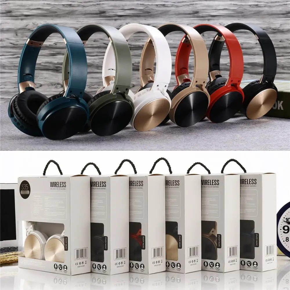 MRSVI S35 беспроводные наушники Bluetooth гарнитура Складные стерео игровые с микрофоном