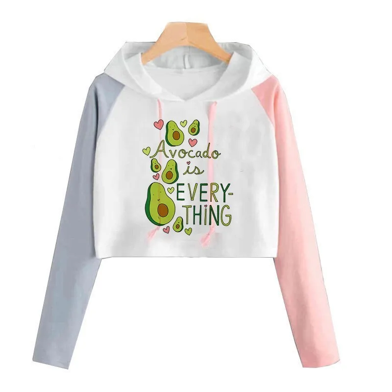 10 Забавная футболка с авокадо Vegan Женская Футболка harajuku Kawaii футболка авокадо одежда Топы женские футболки Ulzzang - Цвет: 10