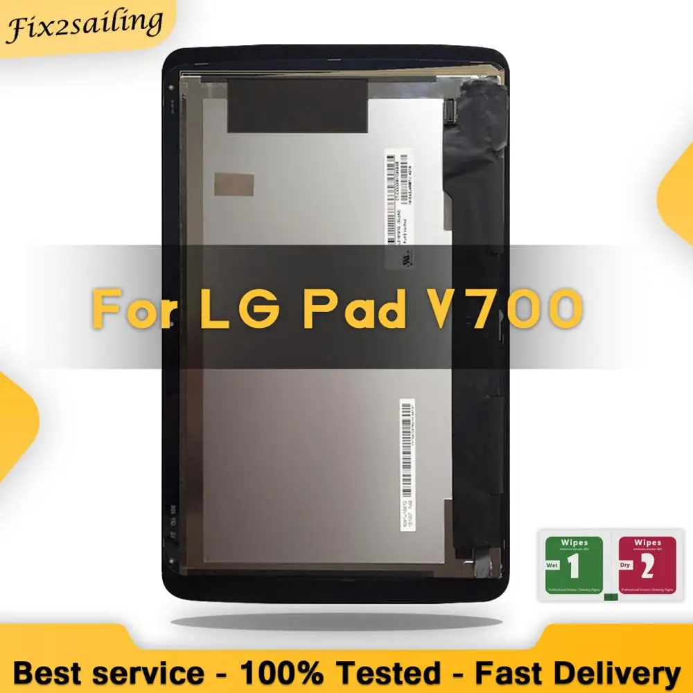 Протестировано для LG G Pad 10,1 V700 VK700, ЖК-экран, дигитайзер, сенсорное стекло, сборка, запасные части для планшета 10,1''