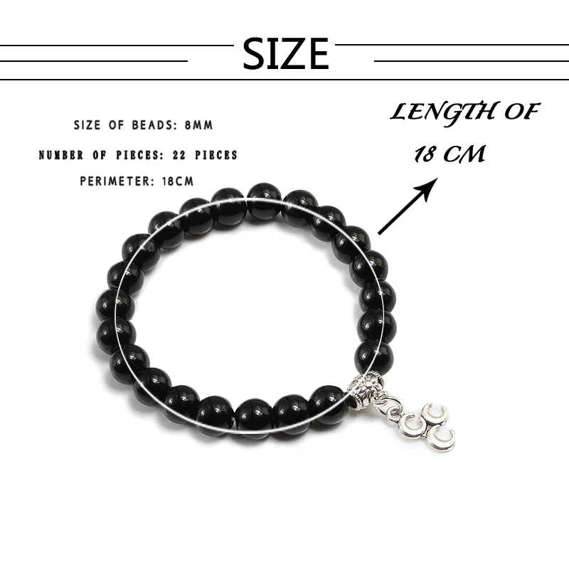 Natural Stone Strand Bracelets For Men Handmade Jewelry Charm Metal Moon 8mm Beads Women Bracelet Gifts pulsera hombre | Украшения и