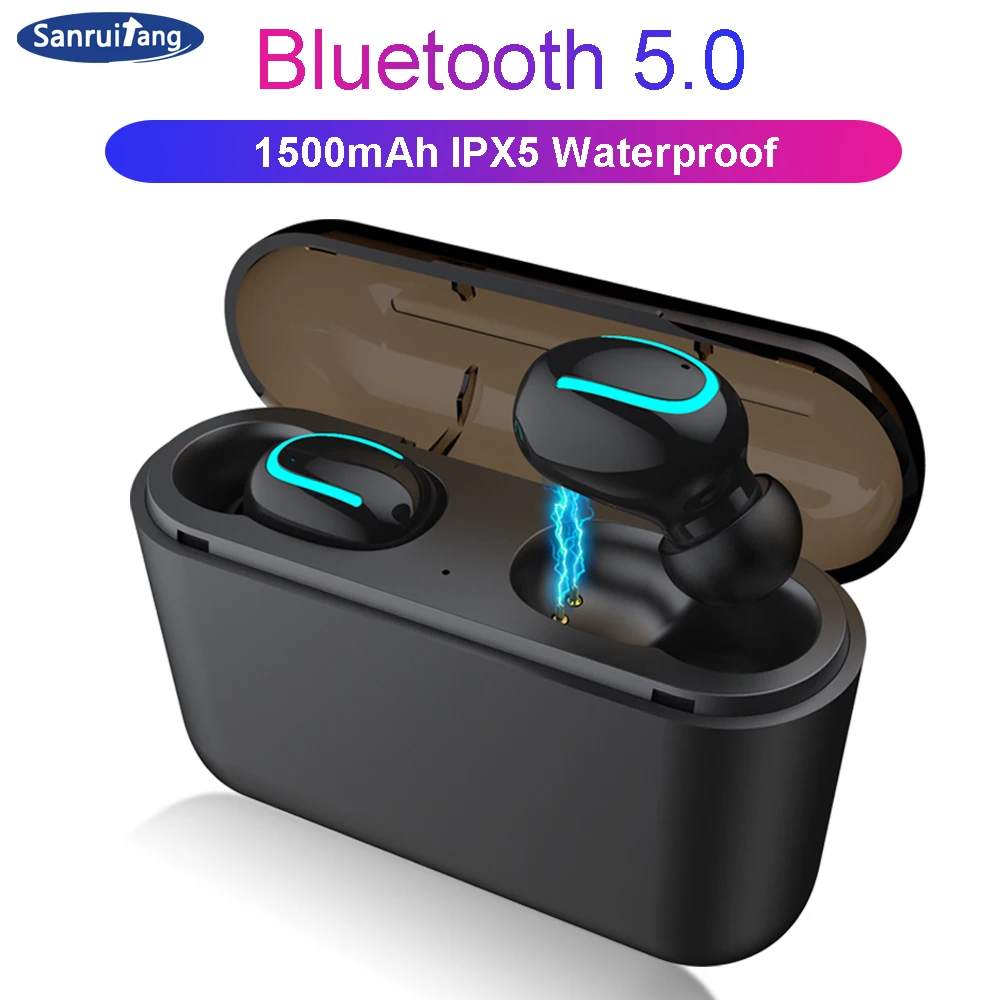 Bluetooth наушники 5 0 TWS беспроводные Blutooth гарнитура спортивные игровая телефон PK HBQ |