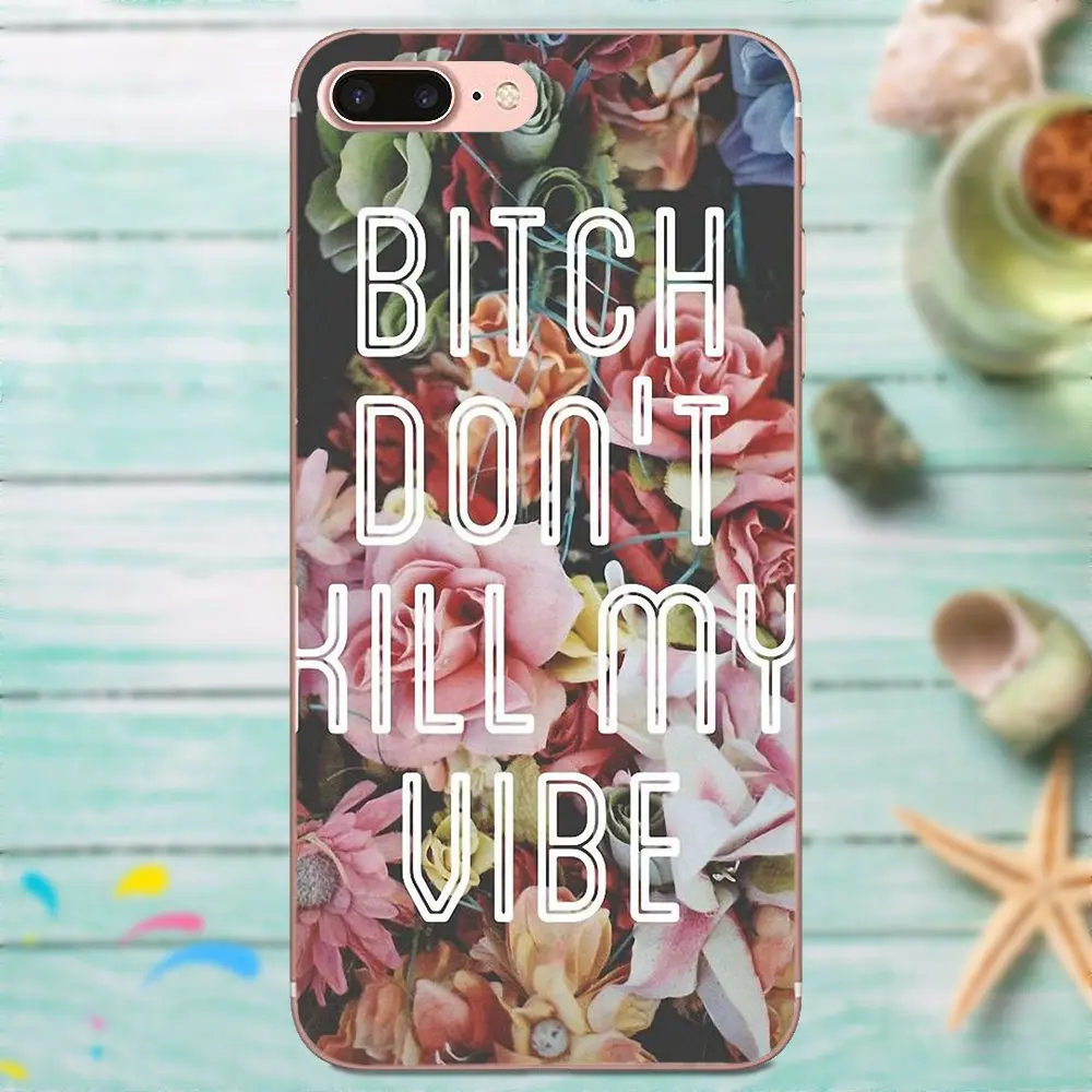 Bitch Don't Kill My Vibe Модный чехол для Xiaomi Redmi Mi Note 7 8 9 SE Pro Lite Go Play|Чехлы-накладки| |