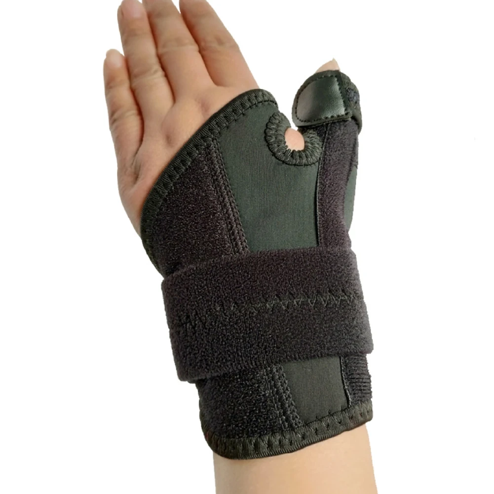 Фигурная скобка при переломе черная полоса Спорт ручной регулируемый палец Bracer