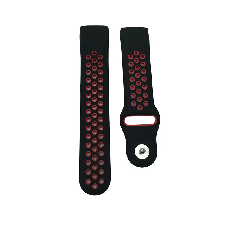 Подходит для fitbit charge3 Двухцветный силиконовый сменный ремешок дышащий