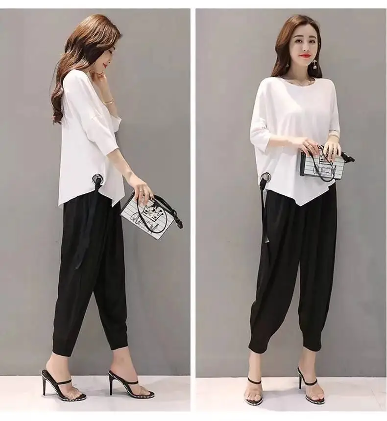 Новая Корейская версия с короткими рукавами лето 2019 свободные тонкие модные