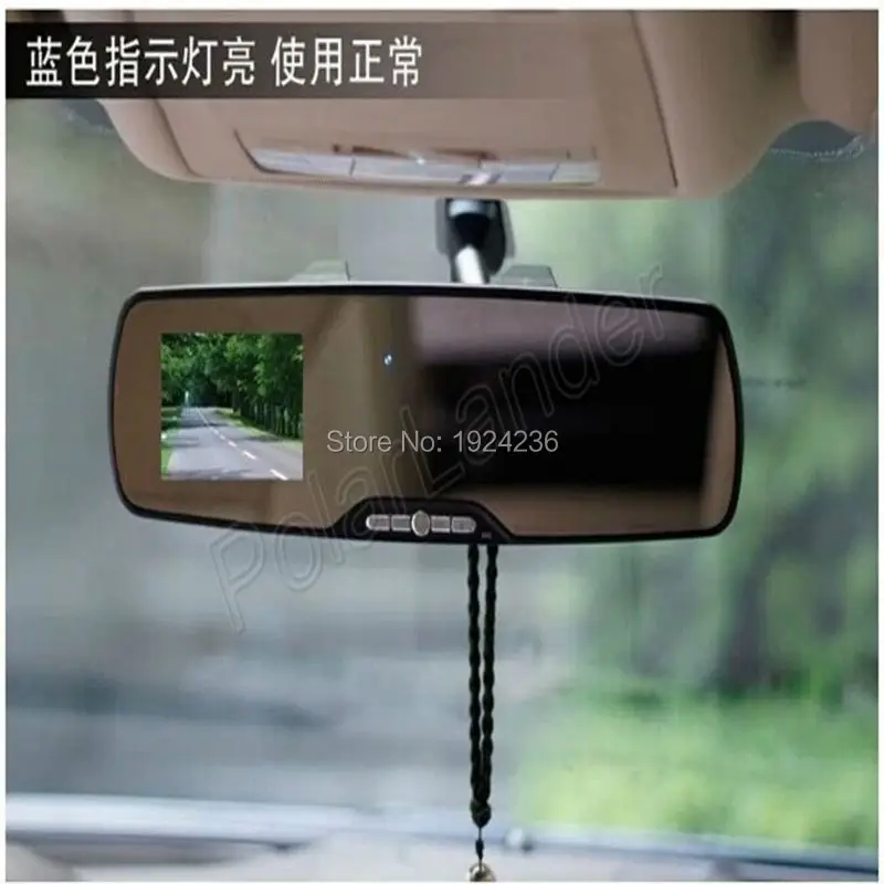 Автомобильный видеорегистратор с зеркальной камерой поддержка GPS TF карты 2 7